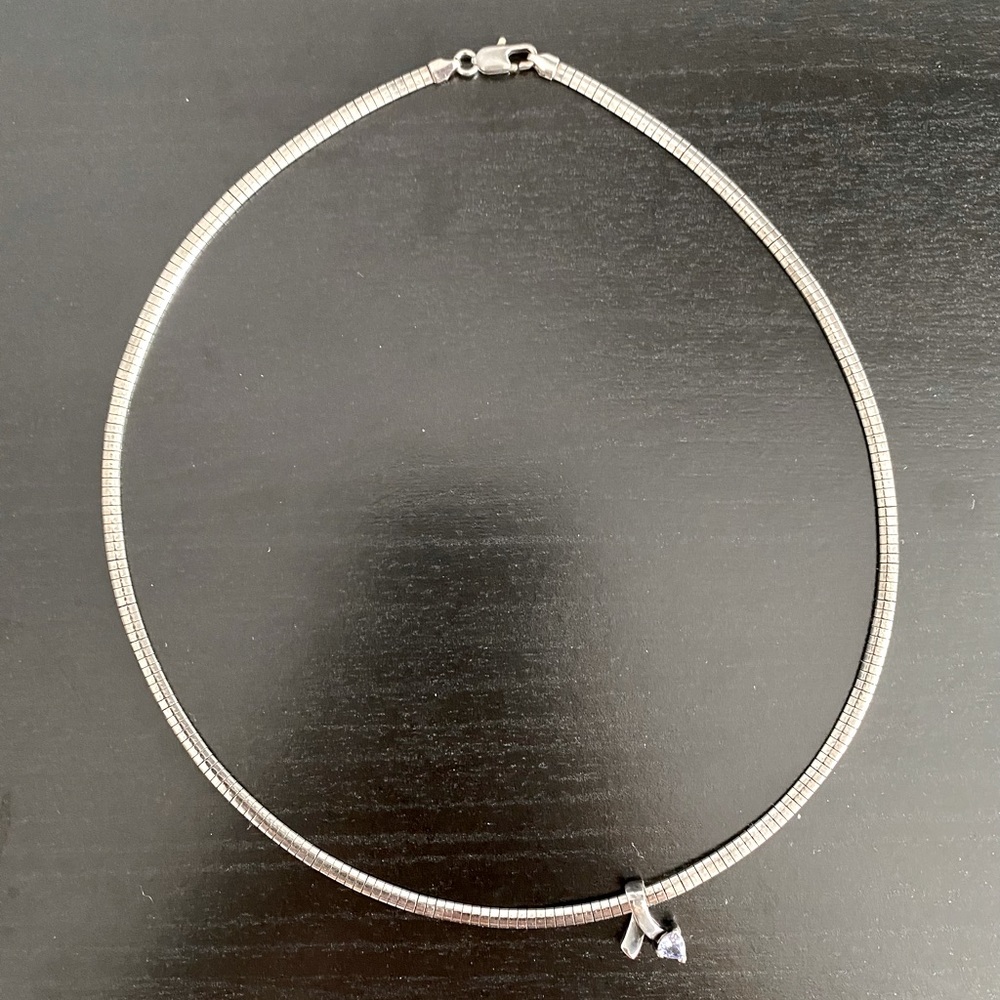 Tanzanite Sterling Silver Necklace